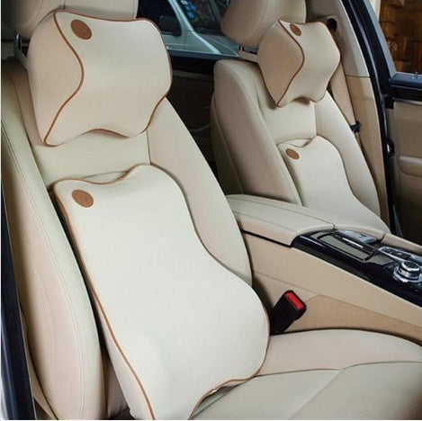 Ergonomic Memory Foam Seat Cushion for Car  Comfortable Padded Back Support for Any Seat