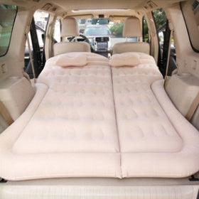 Premium car inflatable bed folded for storage and easy transport between trips