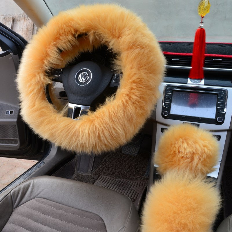 Universal steering wheel cover designed to fit most cars, SUVs, and trucks